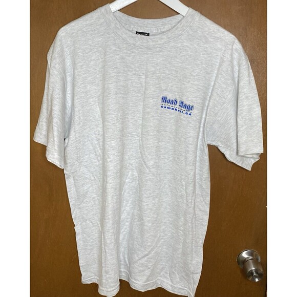 Vtg. Road Rage T-Shirt Mens Size M Biker Motorbike Motorcycles Campbell CA Gray - Picture 3 of 6